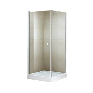 KIRI PIVORT DOOR AND PANELS SHOWER 900X900X1850- SILVER